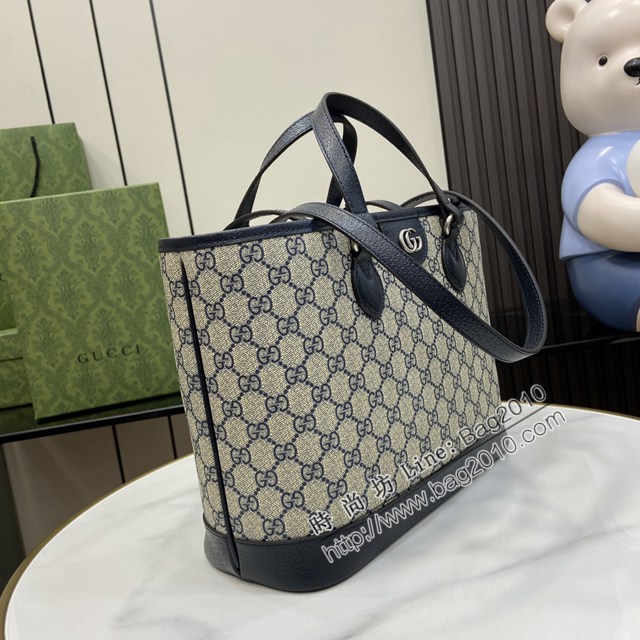Gucci專櫃古馳最新款Ophidia系列GG迷你托特包手提包 jh2513型號：765043